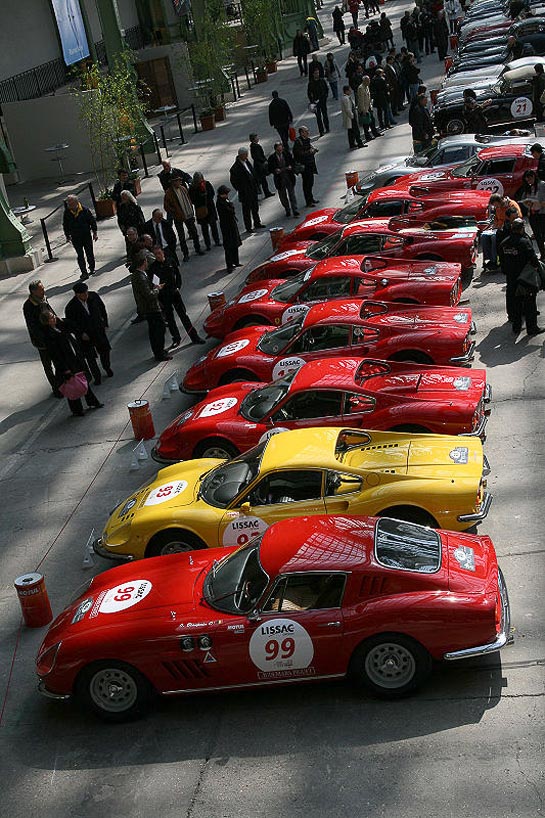 Row of Ferraris